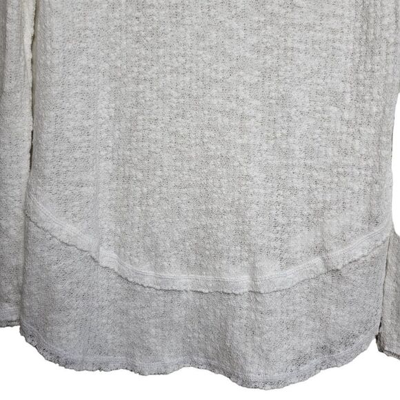 Free People Ocean Air Hacci Long Sleeves White Size Medium - Picture 10 of 12